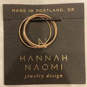 Hannah Naomi Thin Twist Stacking Rings (Set of 3)
